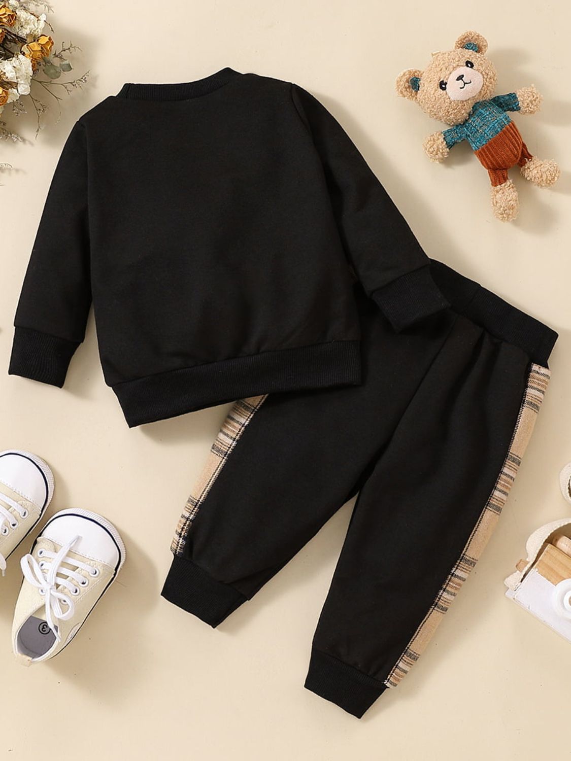 Baby Bear Graphic Sweatshirt and Joggers Set Baby JT's Designer Fashion