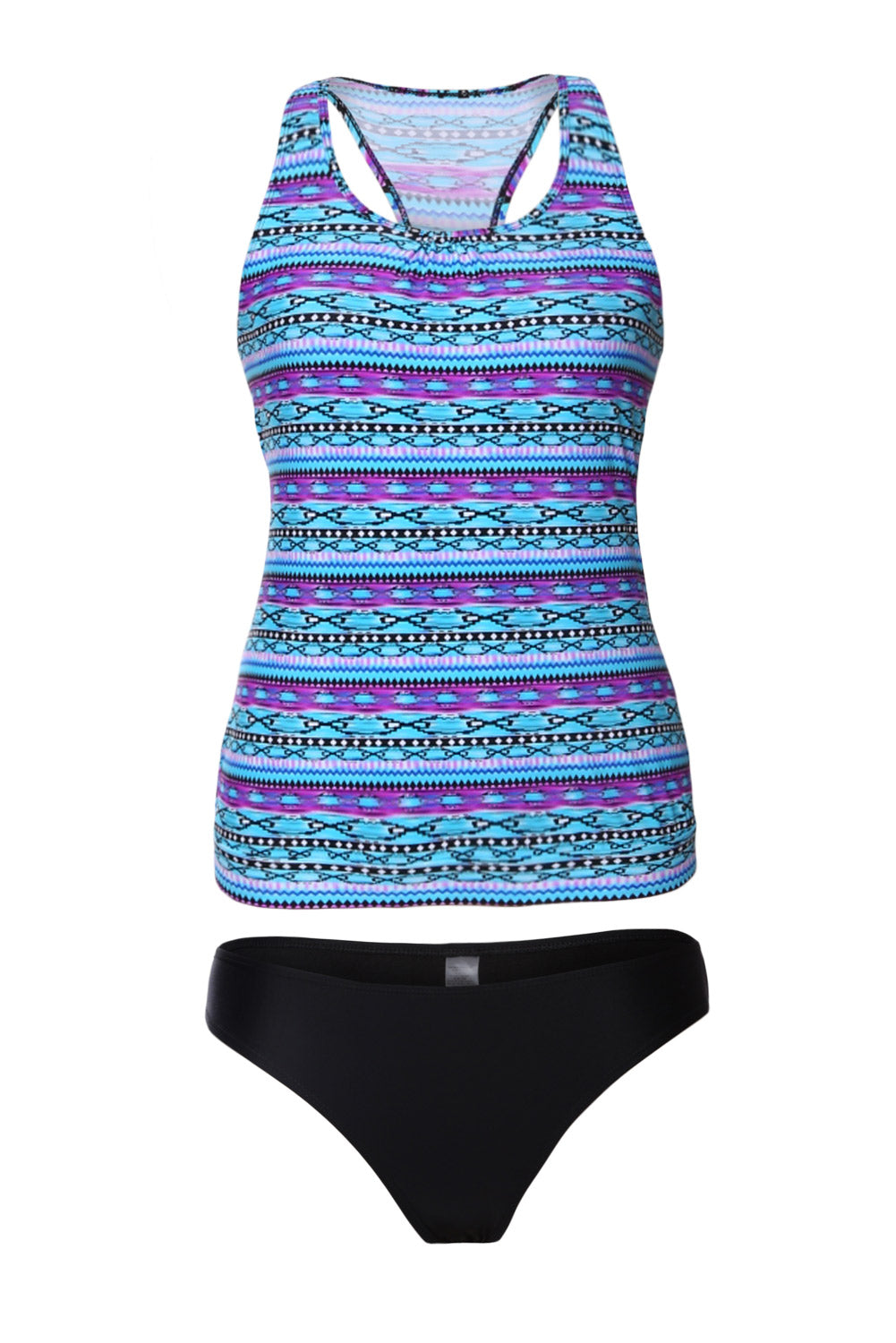 Tribal Beach Ethnic Print 2pcs Tankini Swimsuit Tankinis JT's Designer Fashion