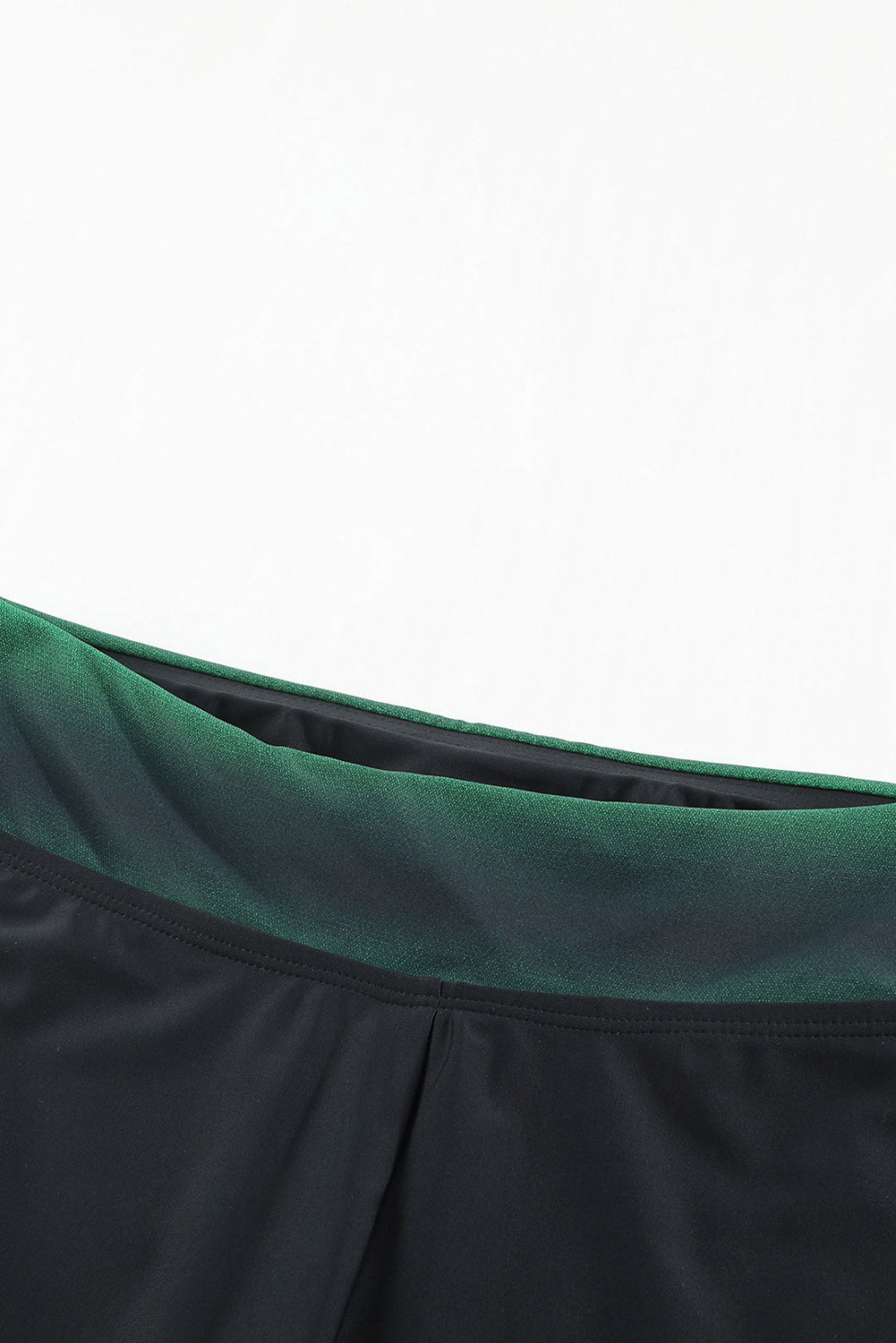 Green Black Ombre Print Racerback Tankini Swimsuit Tankinis JT's Designer Fashion