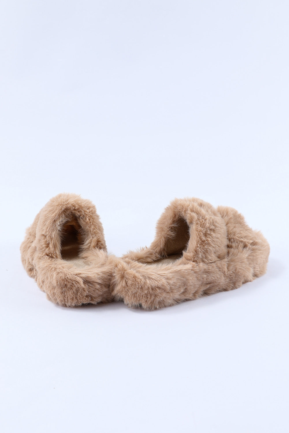 Brown Winter Plush Hollow Out Slipper Slippers JT's Designer Fashion