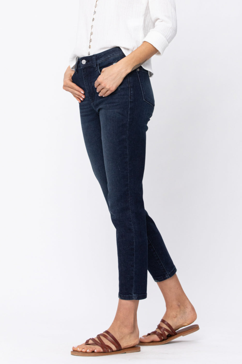 Judy Blue Going Places Cool Denim Boyfriend Jeans Jeans JT's Designer Fashion