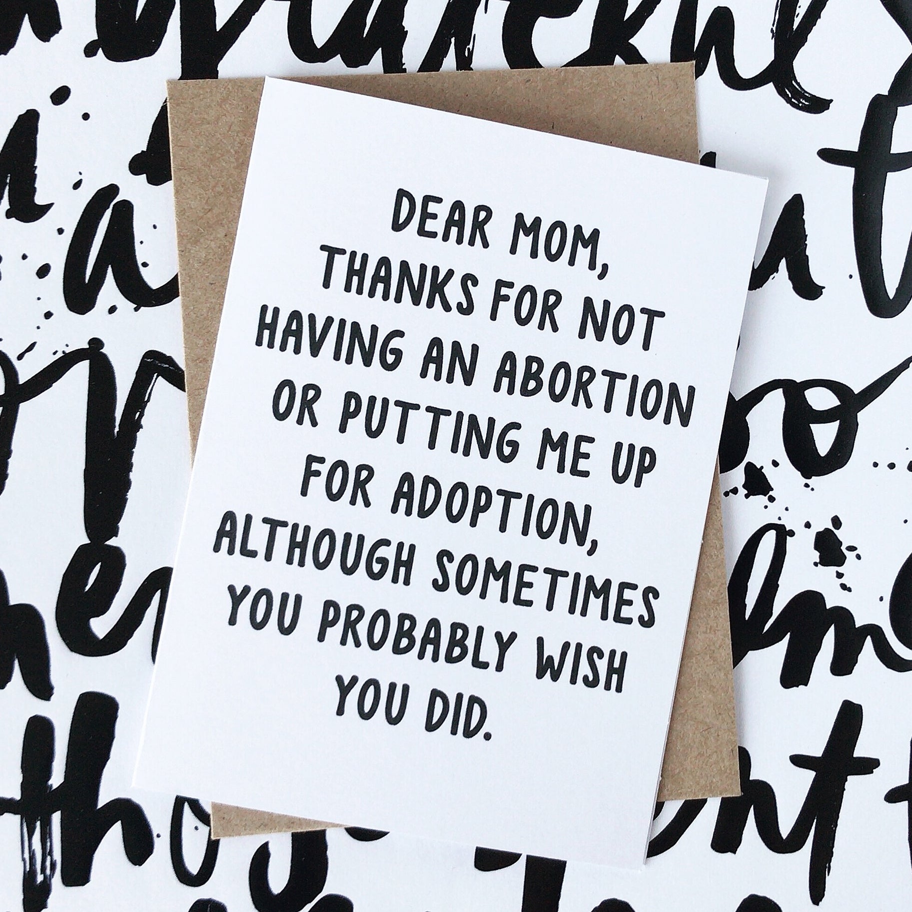 Dear Mom...Thanks Cards JT's Designer Fashion