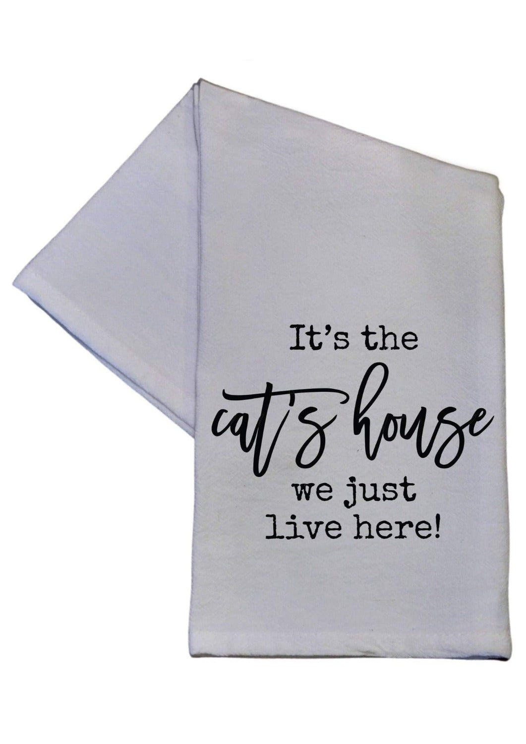 Laugh Out Loud Kitchen Towels Cat House Towels JT's Designer Fashion