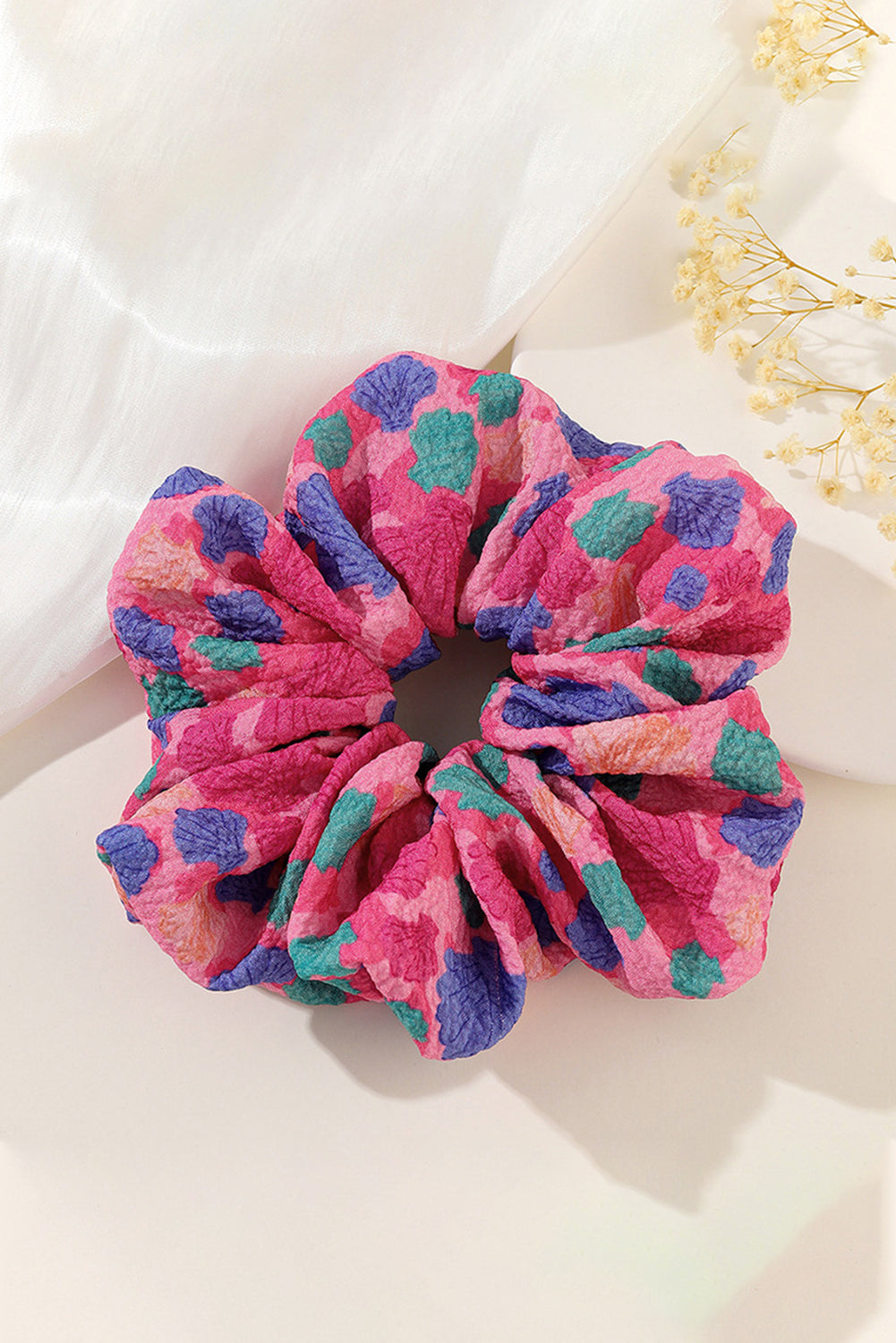 Rose Spotted Floral Scrunchie Jewelry JT's Designer Fashion