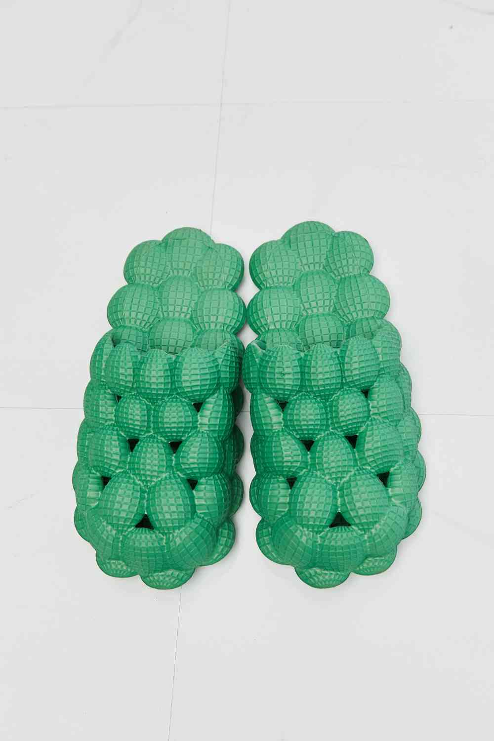 NOOK JOI Laid Back Bubble Slides in Green Footwear JT's Designer Fashion