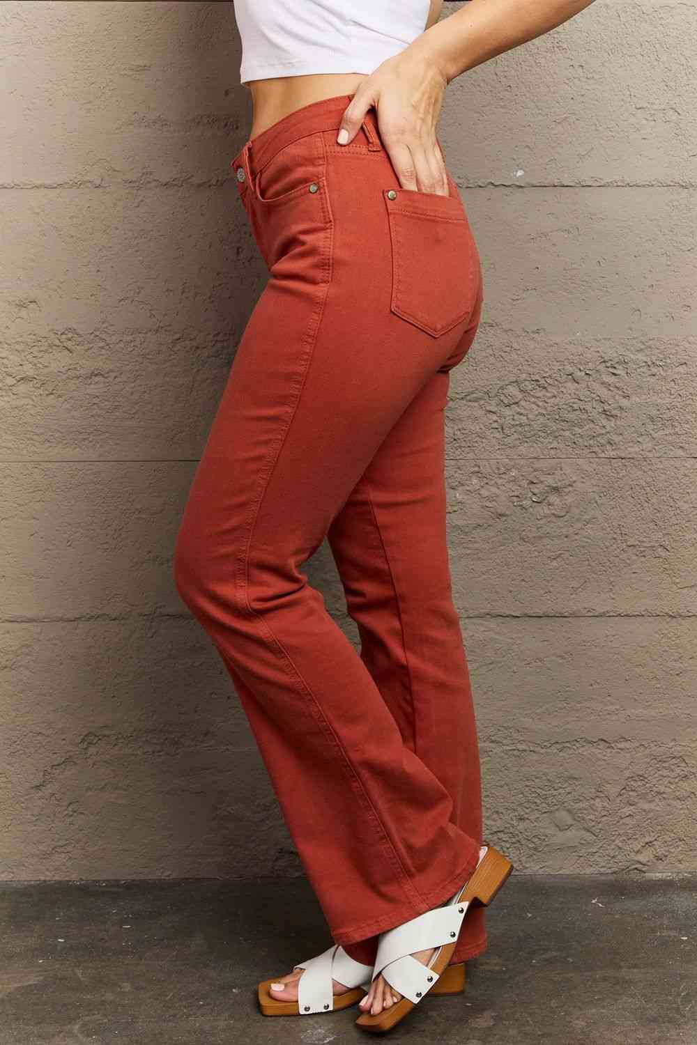 Judy Blue Olivia Full Size Mid Rise Slim Bootcut Jeans Jeans JT's Designer Fashion