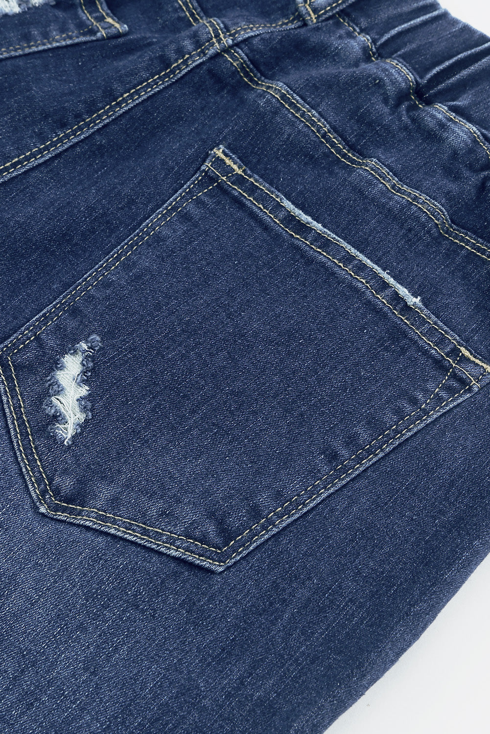 Blue Distressed High Waist Skinny Jeans Jeans JT's Designer Fashion