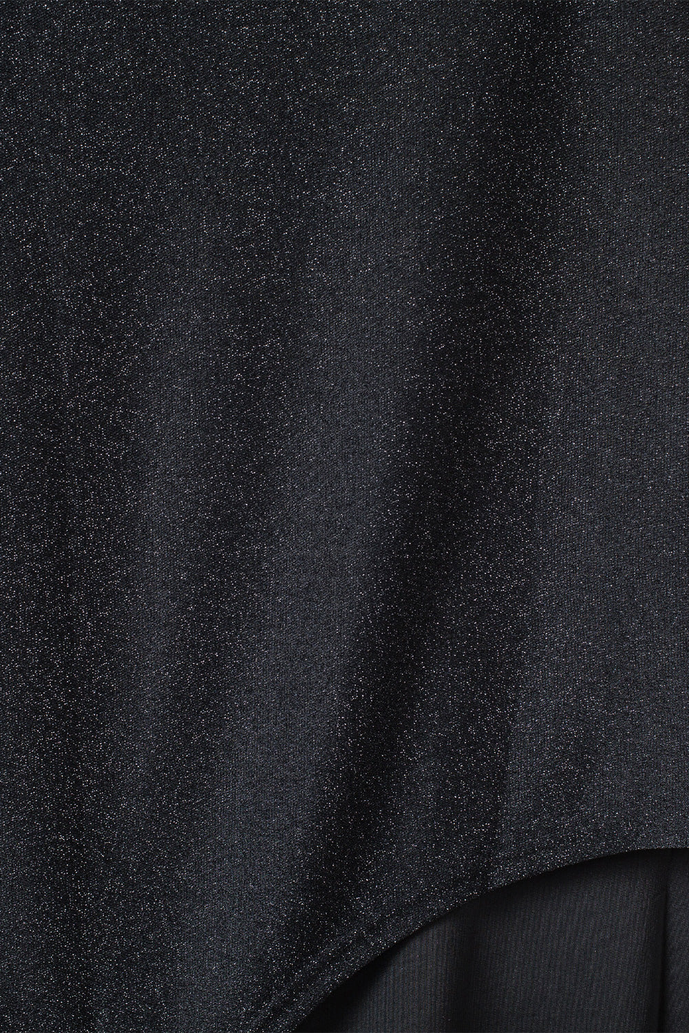 Black One-shoulder Glitter Metallic Asymmetric Long Dress Evening Dresses JT's Designer Fashion
