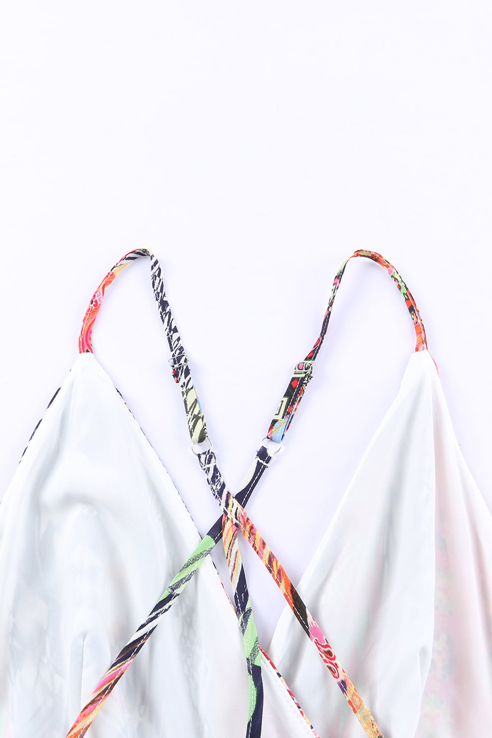 Multicolor Sling V-Neck Backless Boho Maxi Dress Maxi Dresses JT's Designer Fashion