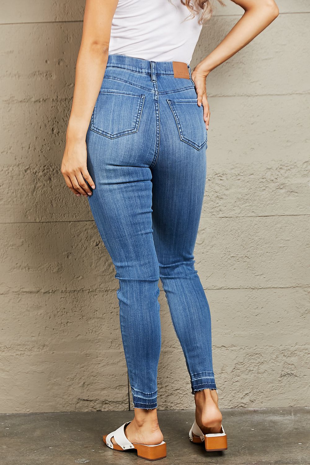 Judy Blue Janavie Full Size High Waisted Pull On Skinny Jeans Jeans JT's Designer Fashion