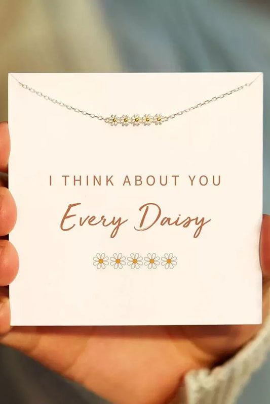 Gold Daisy Sweet Adjustable Alloy Bracelet Jewelry JT's Designer Fashion