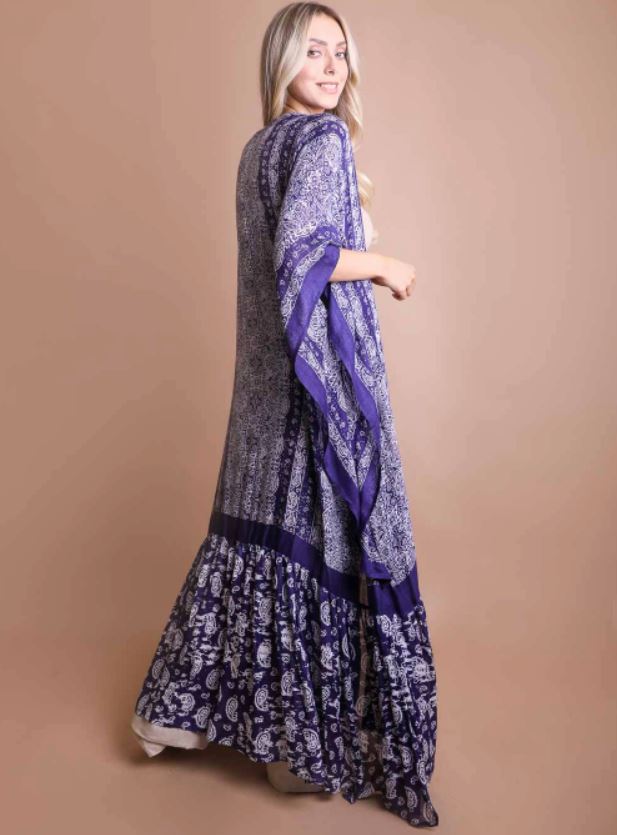 Purple Pleasure Soft Flowing Kimono Kimonos JT's Designer Fashion